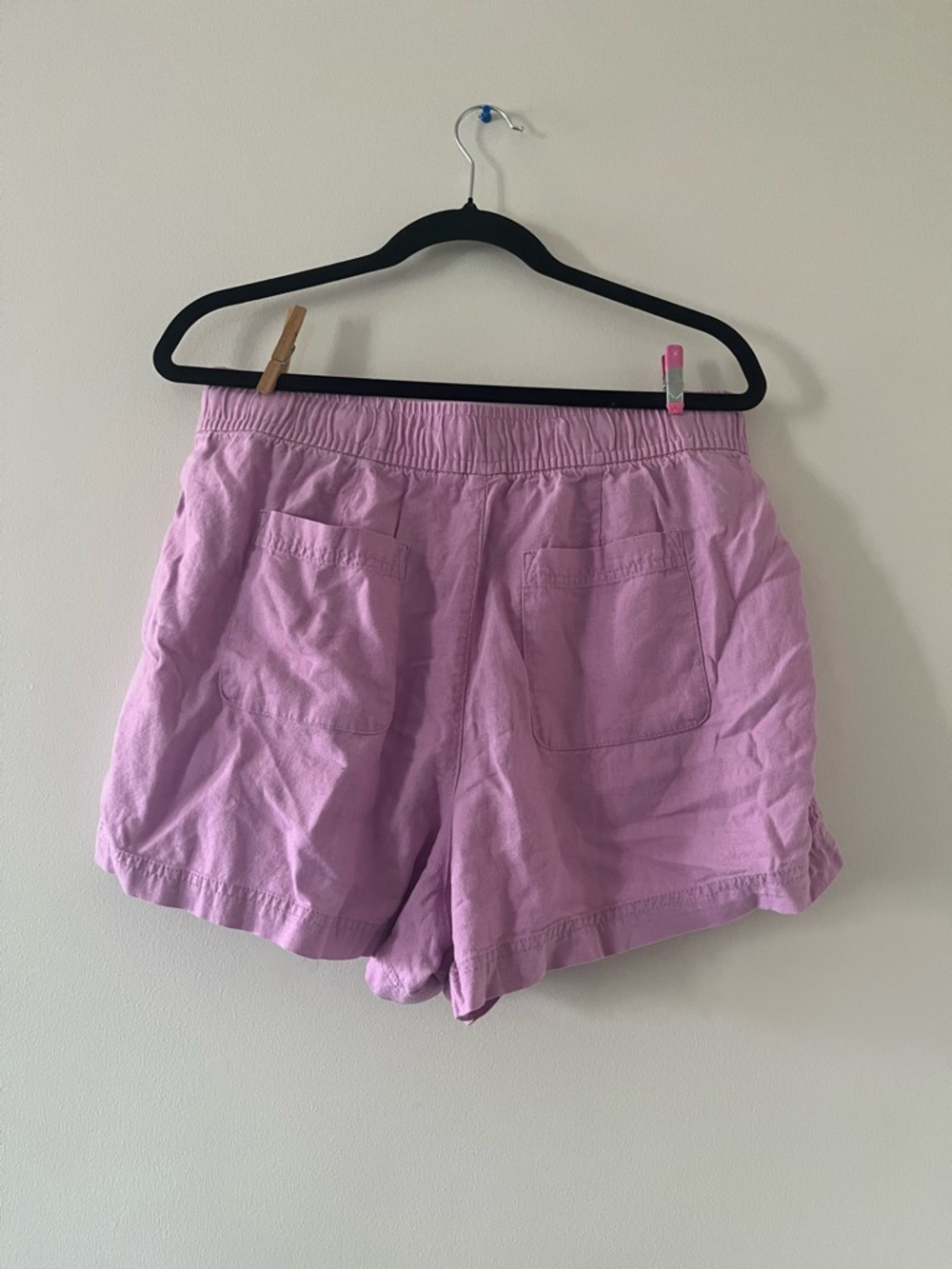 Gap Linen Blend Shorts Womens Large Summer Coastal Beach Casual Stretchy - Picture 4 of 7